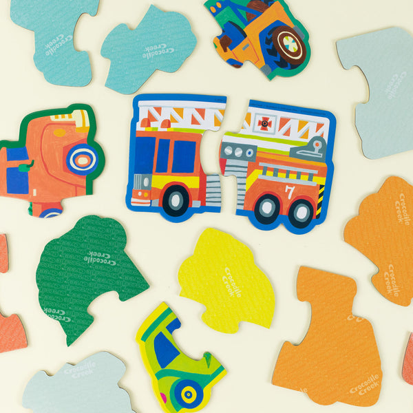 Let's Begin Puzzle 2 pc - Vehicles (Box) - Crocodile Creek