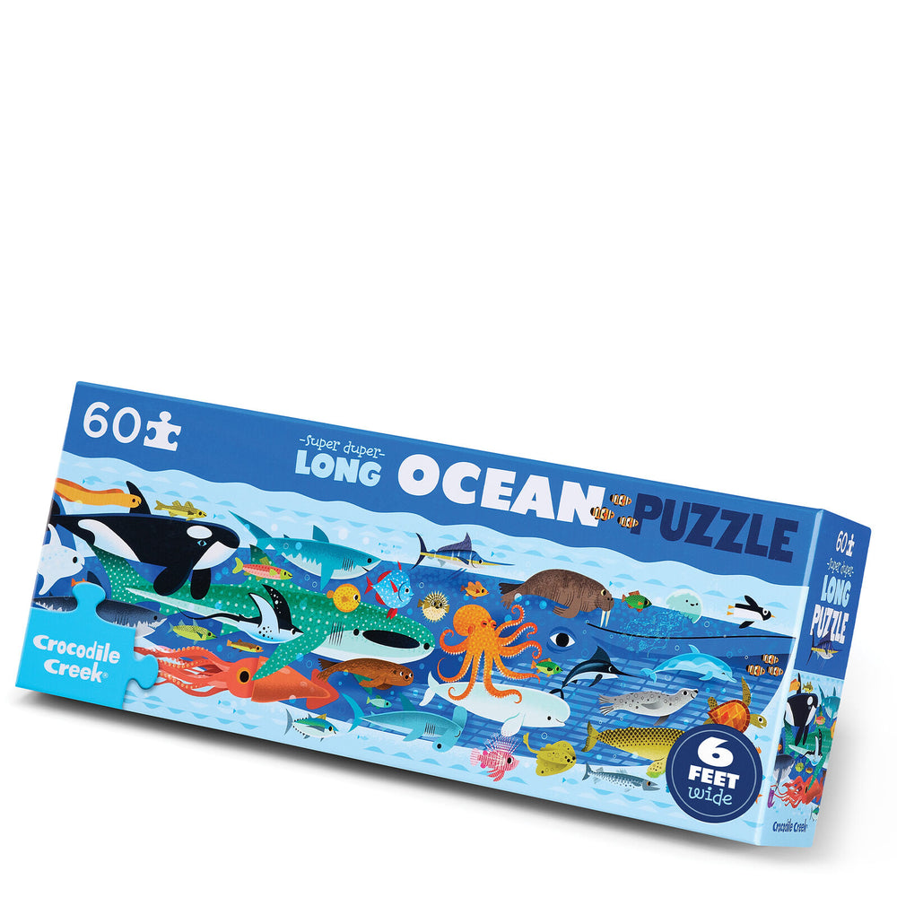 Super Duper Long Puzzle 60 pc - Ocean - Crocodile Creek