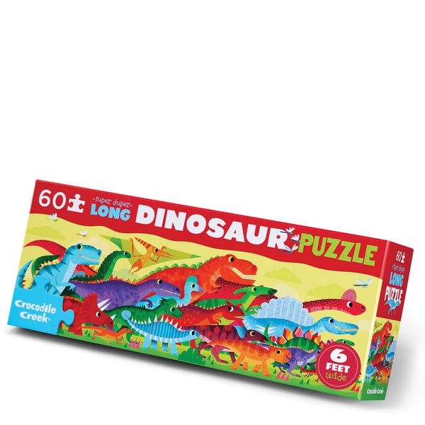 Super Duper Long Puzzle 60 pc - Dino World - Crocodile Creek