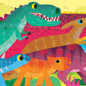 Super Duper Long Puzzle 60 pc - Dino World - Crocodile Creek