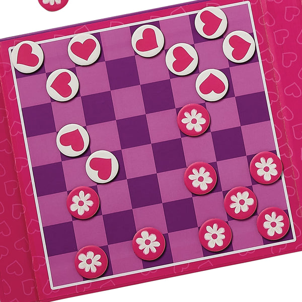 Magnetic Game - Tic Tac Toe & Checkers - Unicorn - Crocodile Creek