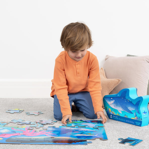 Classic Floor Puzzle 36 pc - Shark Reef - Crocodile Creek
