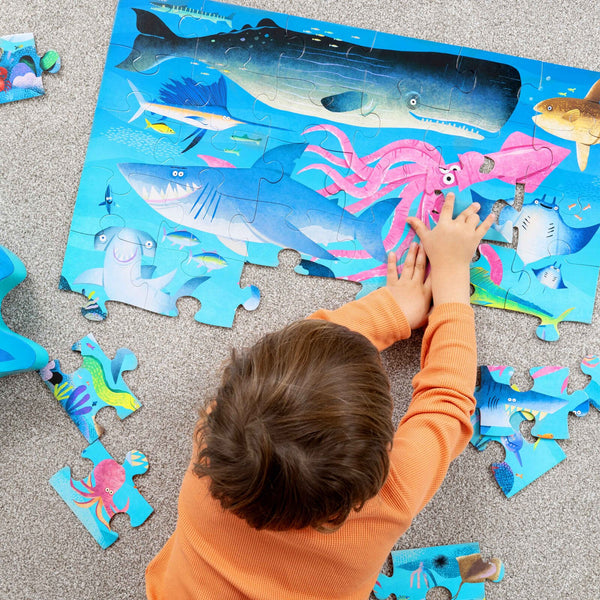 Classic Floor Puzzle 36 pc - Shark Reef - Crocodile Creek