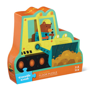 Classic Floor Puzzle 36 pc - Busy Builders - Crocodile Creek