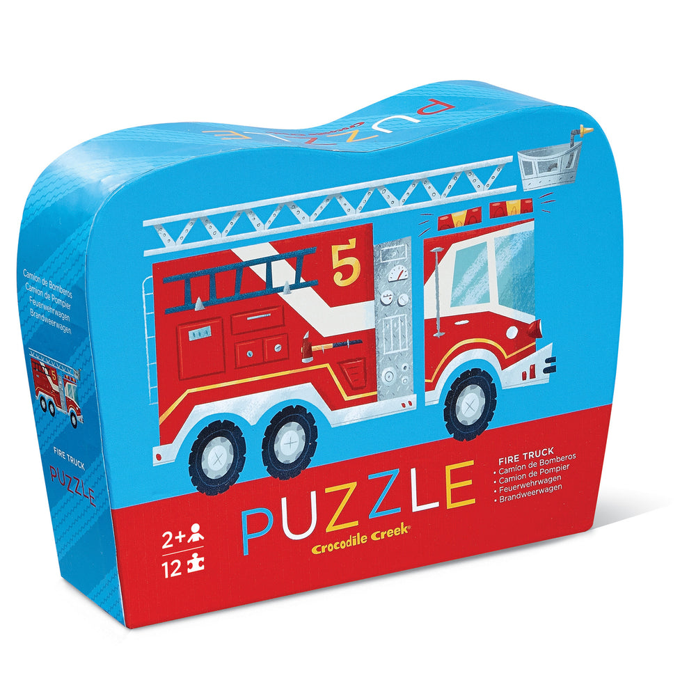 Mini Puzzle - 12 piece - Fire Truck - Crocodile Creek