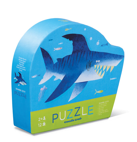 Mini Puzzle 12 pc - Shark City - Tiger Tribe