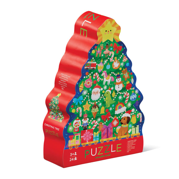 Classic Floor Puzzle 24 pc - Christmas Tree - Crocodile Creek