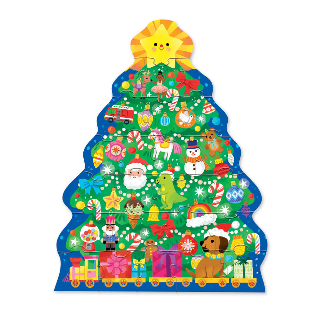 Classic Floor Puzzle 24 pc - Christmas Tree - Crocodile Creek