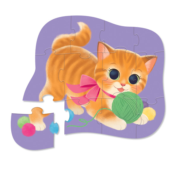 Mini Puzzle 12 pc - Cute Kitten - Crocodile Creek