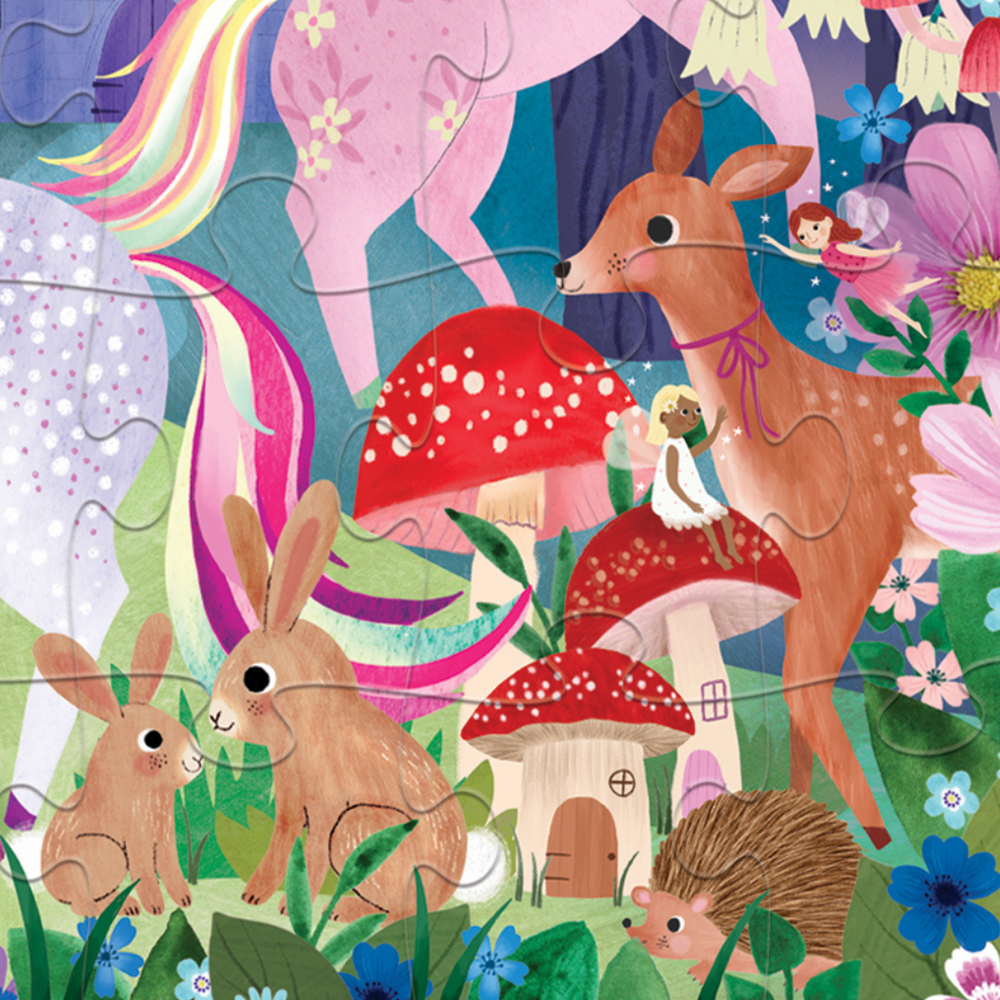 Little Building Puzzle 24 pc - Unicorn Castle - Crocodile Creek