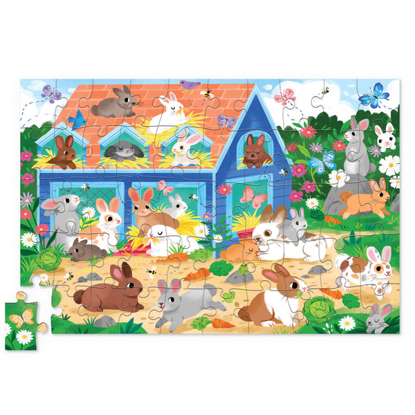 Flat House Puzzle 50 pc - Bunny House - Crocodile Creek