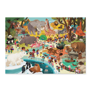 Day at the Museum Puzzle 60 pc - Zoo - Crocodile Creek