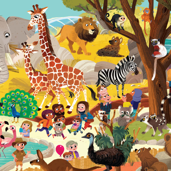 Day at the Museum Puzzle 60 pc - Zoo - Crocodile Creek