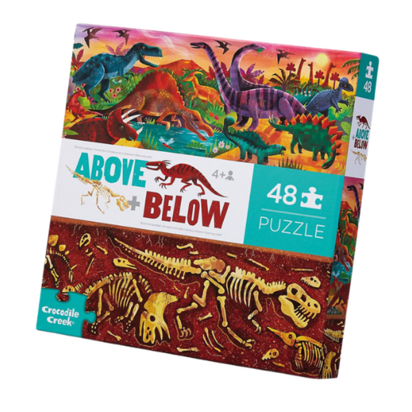 Above & Below Puzzle - 48 pc - Dinosaur World - Crocodile Creek