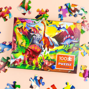 Holographic Puzzle 100 pc - Dinosaur World - Crocodile Creek