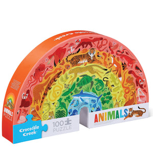 Rainbow Puzzle 100 pc - Animals - Crocodile