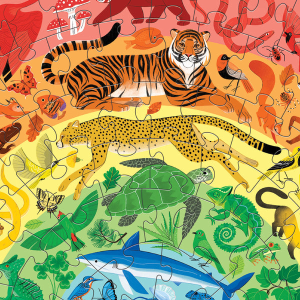 Rainbow Puzzle 100 pc - Animals - Crocodile