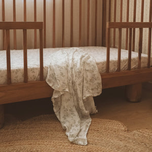 Cypress Organic Fitted Cot Sheet - Fox and Fallow