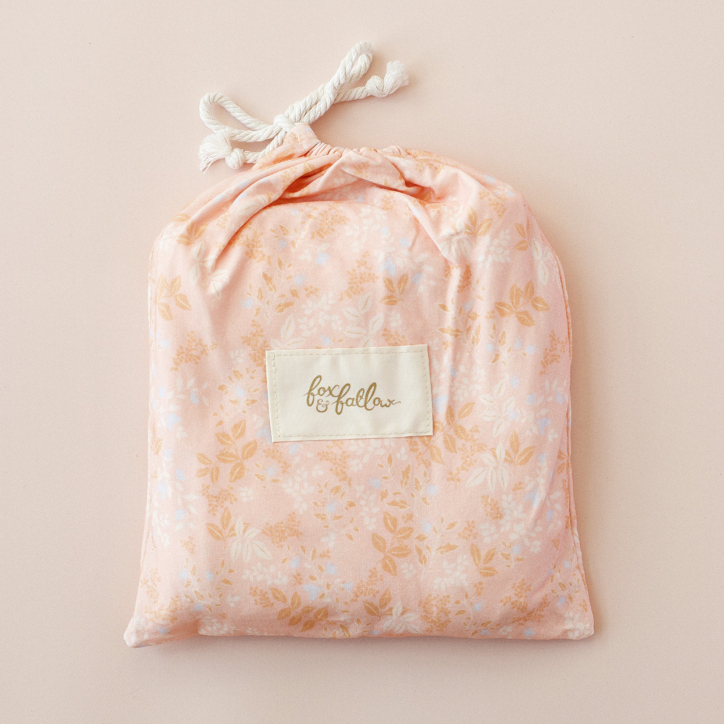 Wild Peony Organic Fitted Cot Sheet - Fox & Fallow