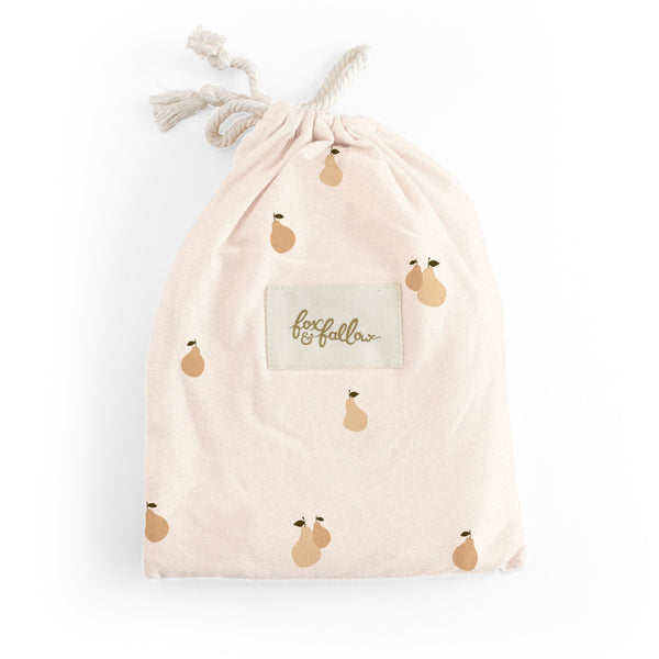 Golden Pears Organic Fitted Cot Sheet - Fox & Fallow