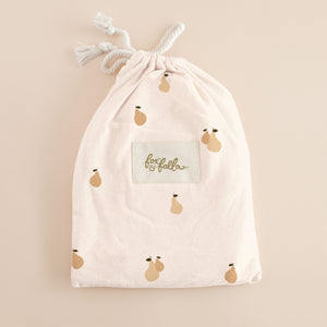 Golden Pears Organic Fitted Cot Sheet - Fox & Fallow