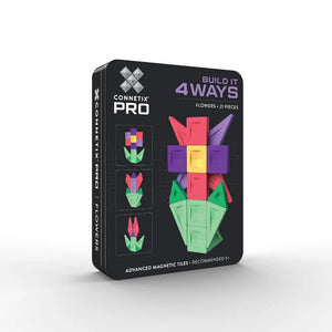 PRO Build It 4 Ways Flowers Pack - 21 Piece - Connetix