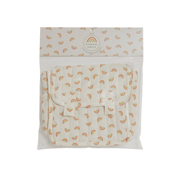 Carrie Convertible Changing Set - Rainbow Print - Olli Ella
