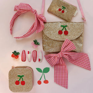 Cherry Dreams Glitter Square Jewellery Box - Rockahula Kids