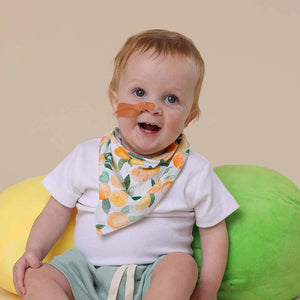 Citrus Squeeze Organic Dribble Bib - Snuggle Hunny