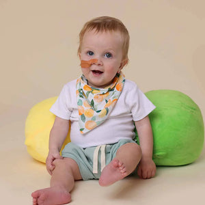 Citrus Squeeze Organic Dribble Bib - Snuggle Hunny