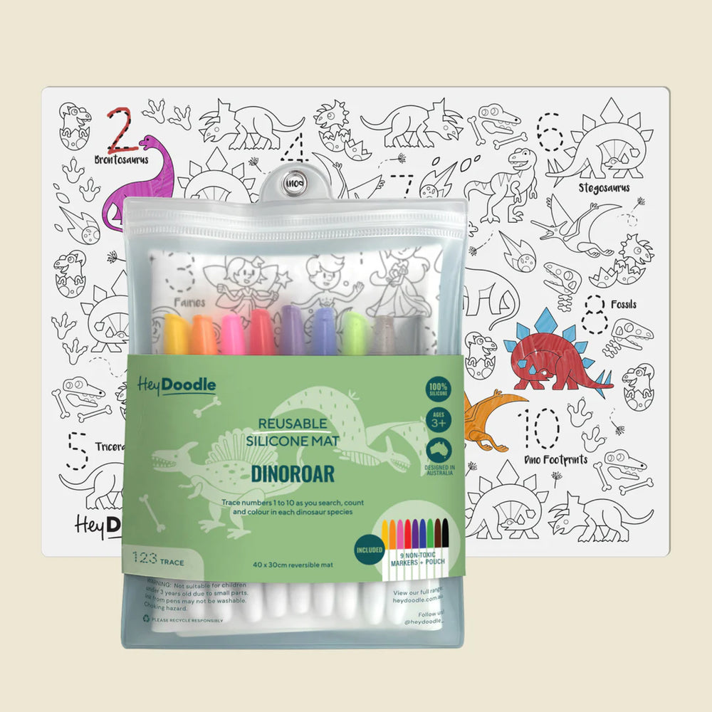 DinoRoar Classic Colouring & Doodle Mat - Hey Doodle