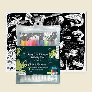 Glow-in-the-deep Classic Colouring & Doodle Mat - Hey Doodle