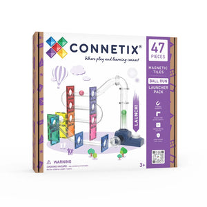Ball Run Launcher Pack 47 pc - Connetix Tiles