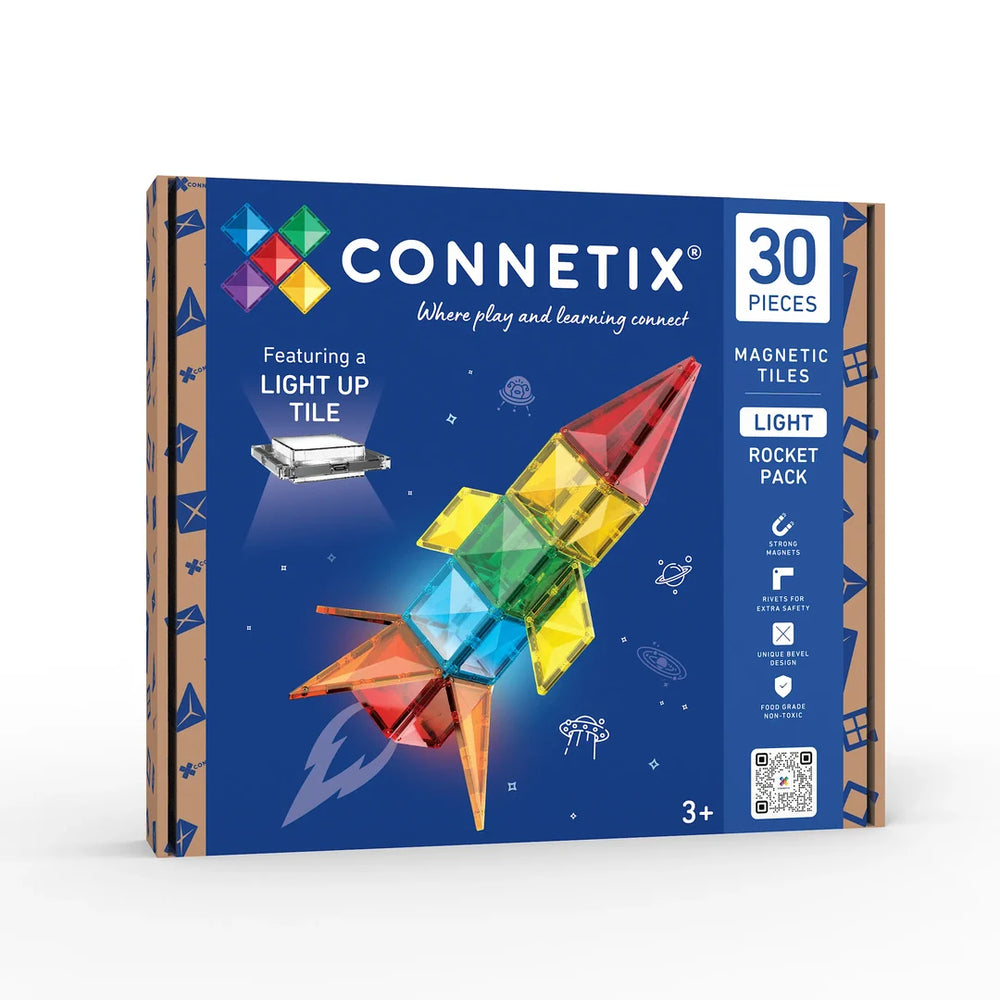 Light Rocket Pack 30 pc - Connetix Tiles - STOCK DUE EARLY OCTOBER