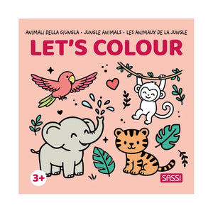 Colouring Book Square - Jungle Animals - Sassi