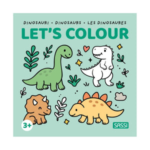 Colouring Book Square - Dinosaurs - Sassi
