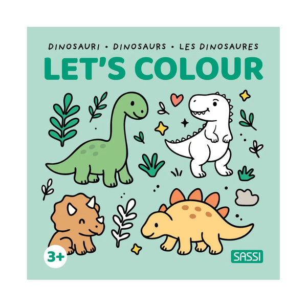 Colouring Book Square - Dinosaurs - Sassi