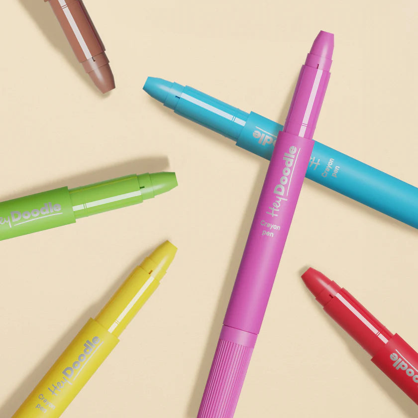 Washable Crayon Pens - Hey Doodle