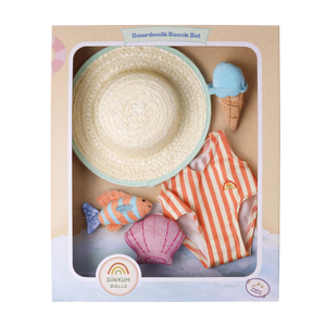 Boardwalk Beach Set - Seashell Shores Outfit Set - Dinkum Dolls