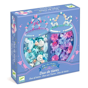 Duo of Tiaras Blue & Purple Bead Kit - Djeco