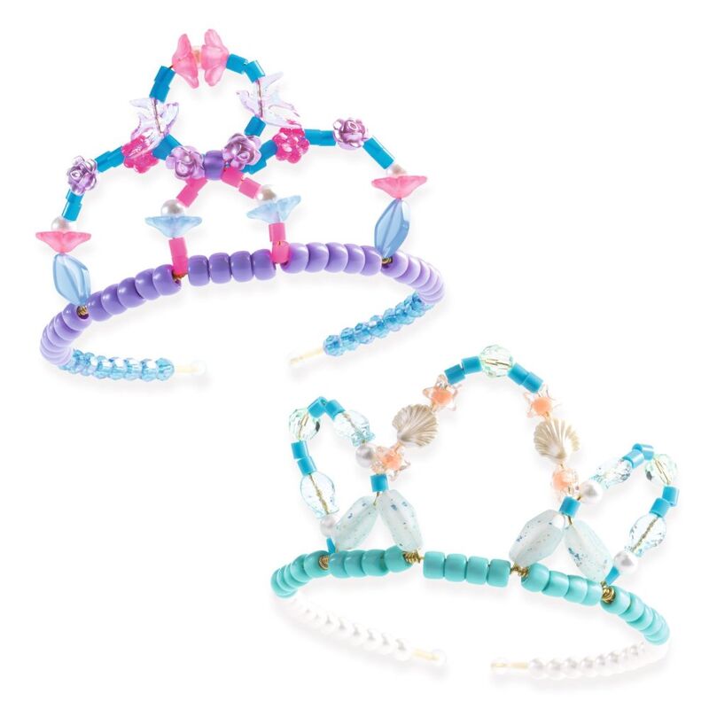 Duo of Tiaras Blue & Purple Bead Kit - Djeco