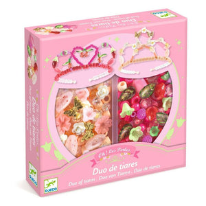 Duo of Tiaras Pink Bead Kit - Djeco