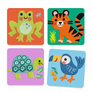 Felt Boards - Soft Animals Collage Activity - Djeco