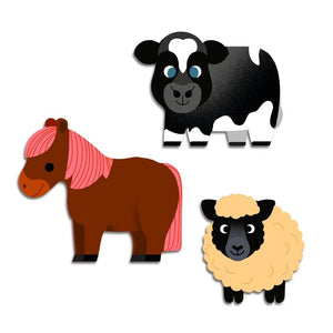 Farm Animals 62 Sticker Set - Djeco