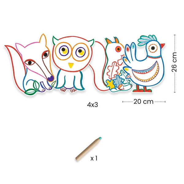 Forest Friends Colour Reveal Set - Djeco - DISCOUNTED