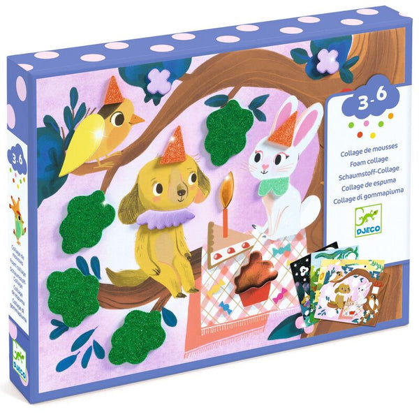 Foam Collage - Sparkling Parties Activity - Djeco
