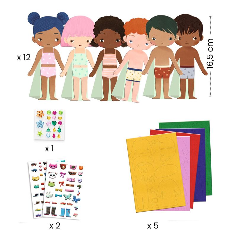 Soft Dress Up Collage Set - Djeco