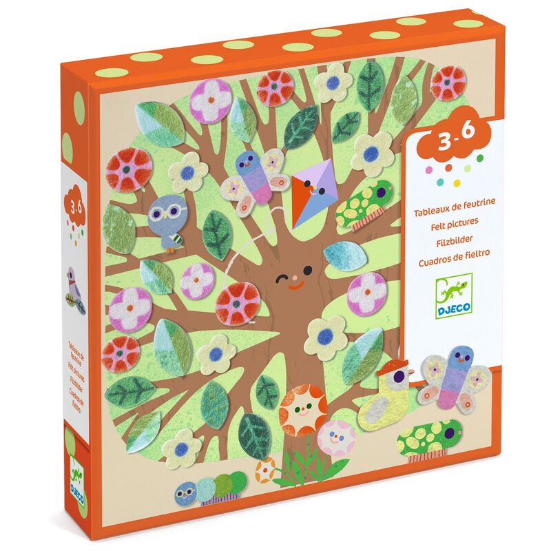 Through the Seasons with Felt Collage Stickers - Djeco