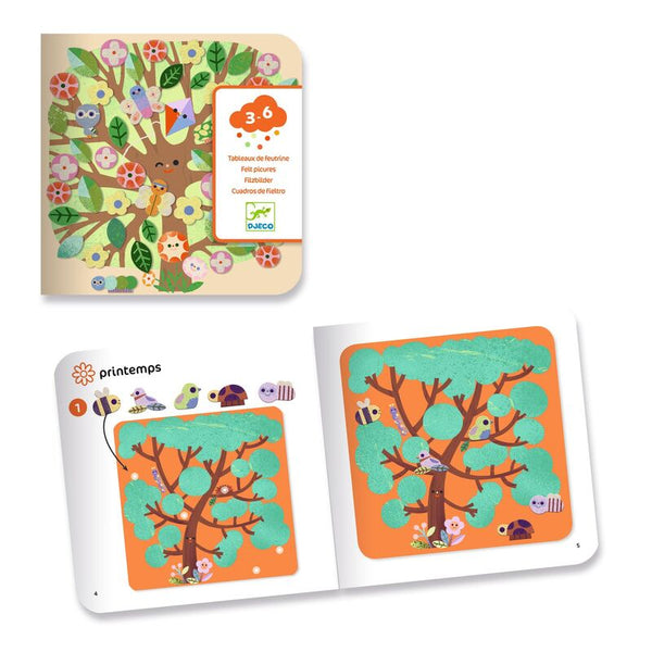 Through the Seasons with Felt Collage Stickers - Djeco