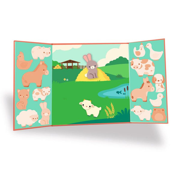 Repositionable Stickers - Farm Animals - Djeco